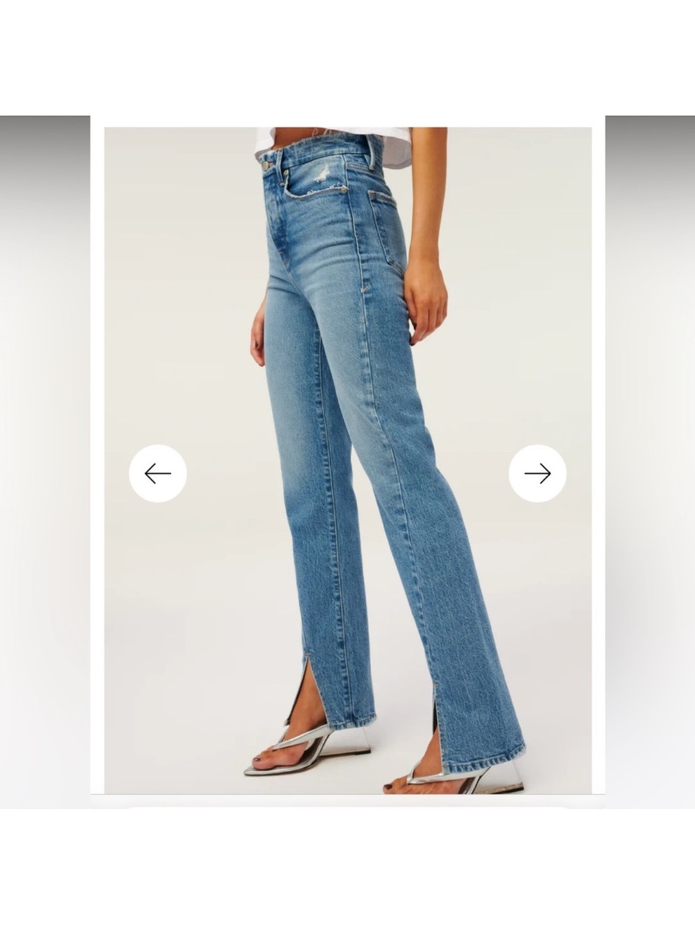 Good American High-Rise Light Wash jeans size 10 / 30